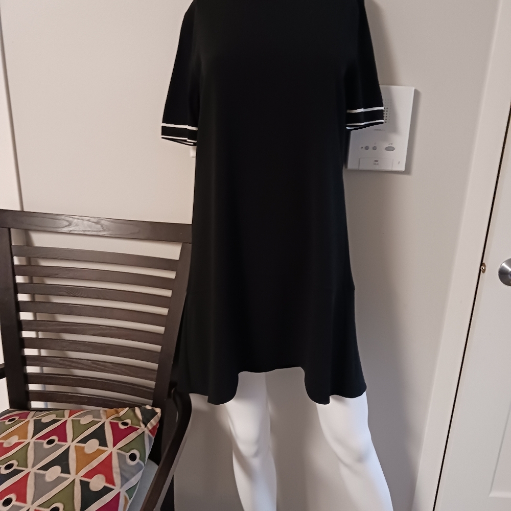 Black midi dress